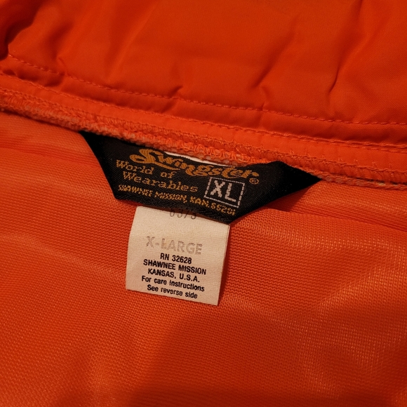 Vtg Swingster Orange Western Ranch Farm Jacket - Picture 10 of 15